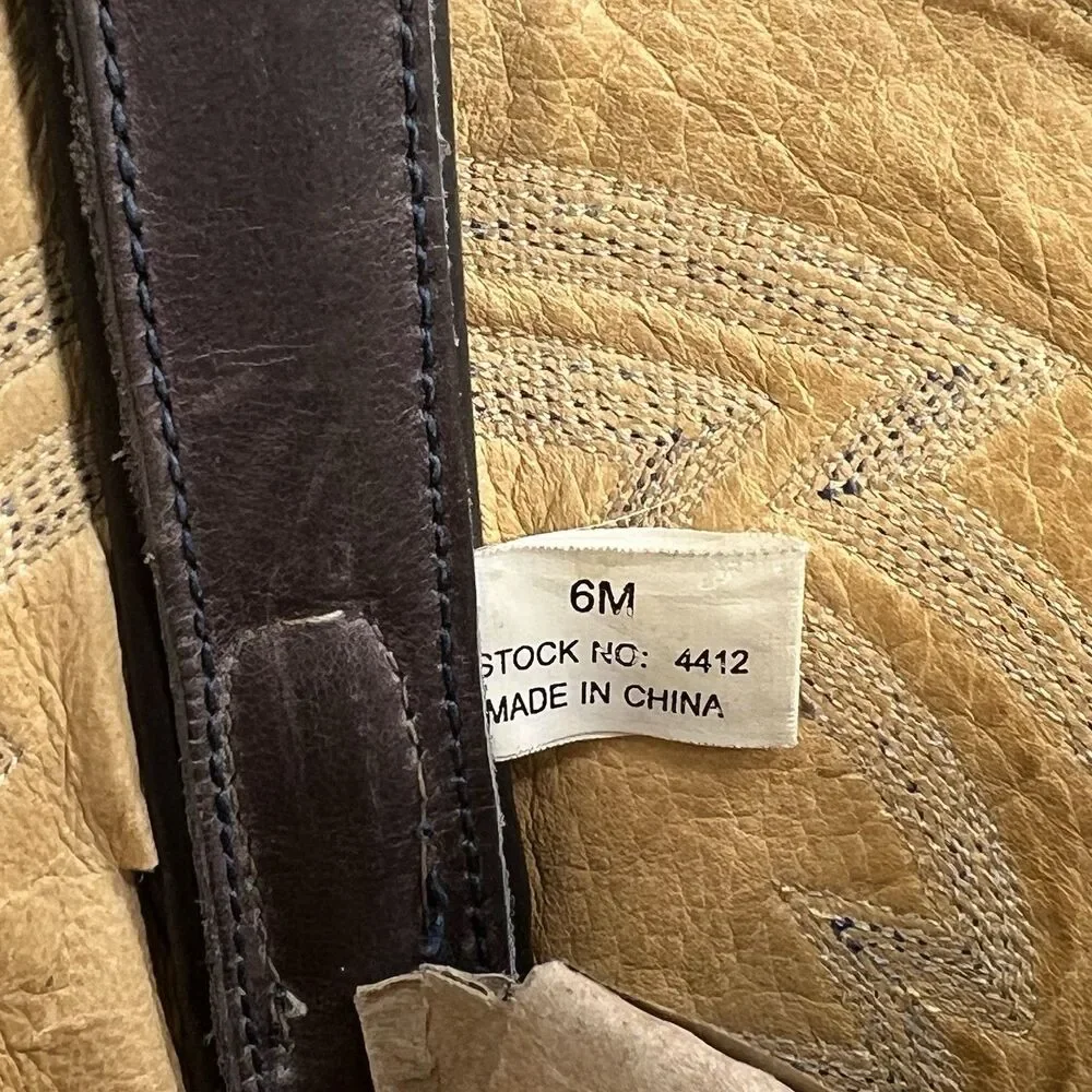 Rocky Men Size 6 Western Boots Brown Tan Waterproof Comfort‎ Workwear